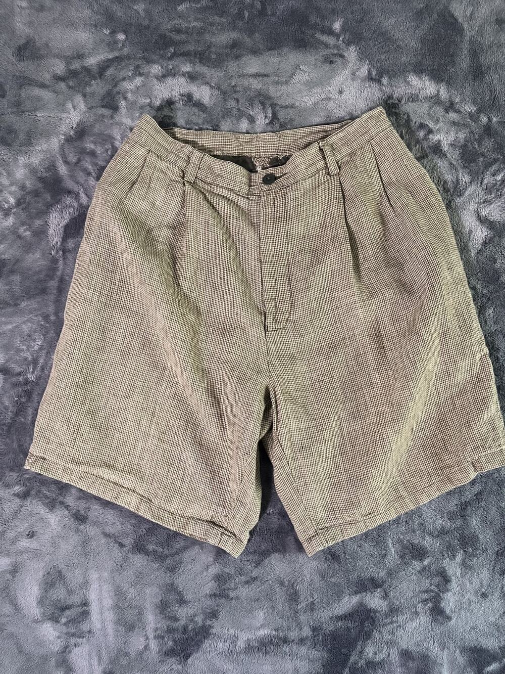 Vintage Nautica Shorts Mens Size 36 Brown Classic Brown Chino Pleated Rigger